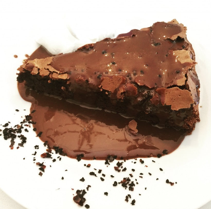 Chocolate Cake with Urfa Chili Chocolate Cream