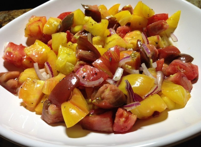 Heirloom Tomato Salad with Sel Gris and Lavender