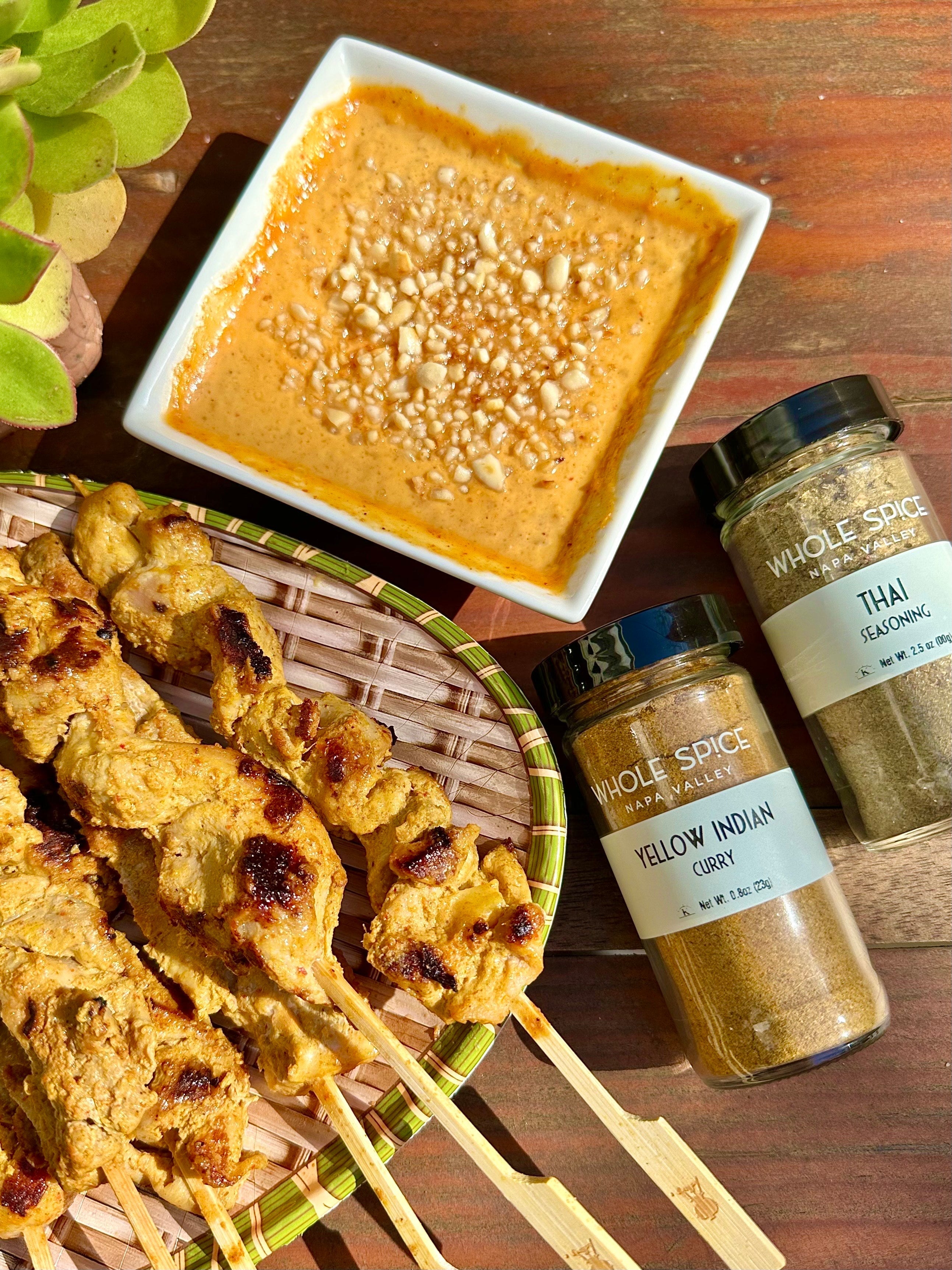 Thai Chicken Satay with Peanut Sauce