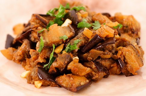 Moroccan Roasted Eggplant Salad