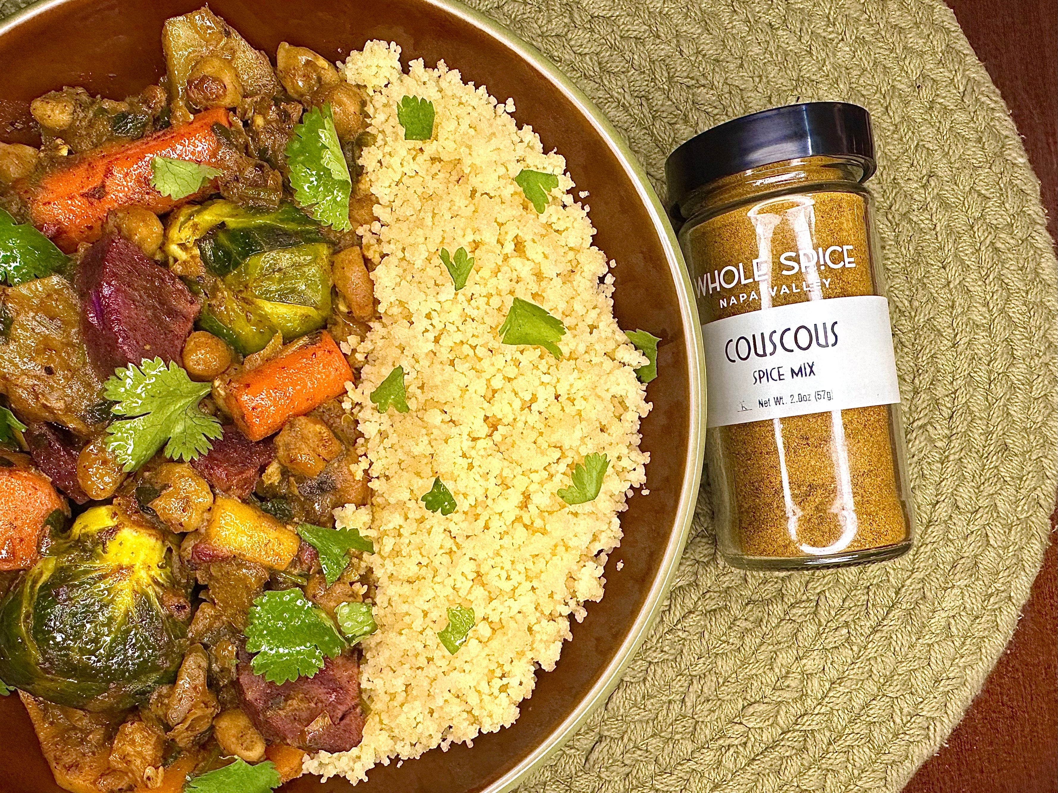 Moroccan-Style Vegetable Stew with Couscous
