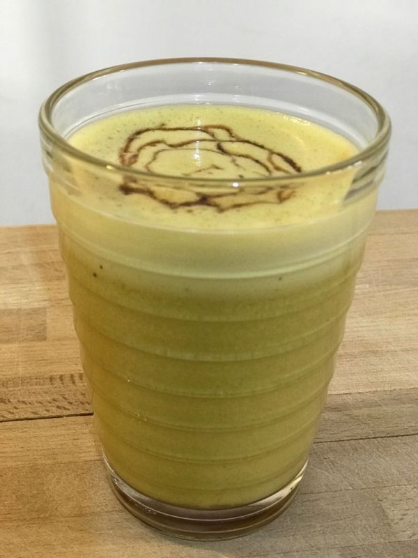 Shuli’s Creamy, Non-Dairy Tahini-Turmeric Shake