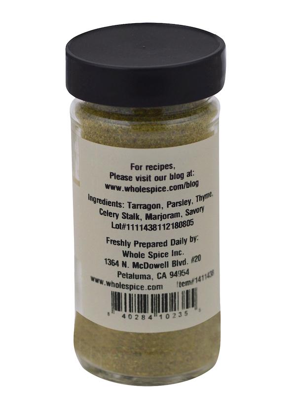 Whole Spice Inc. Bouquet Garni is a green spice blend with classic French herbs, ideal for use as a bouquet garni or seasoning soups.
