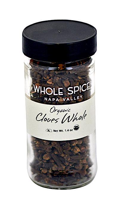 Cloves Whole Organic by Whole Spice Inc. are whole organic cloves made from dried flower buds of Syzygium aromaticum.