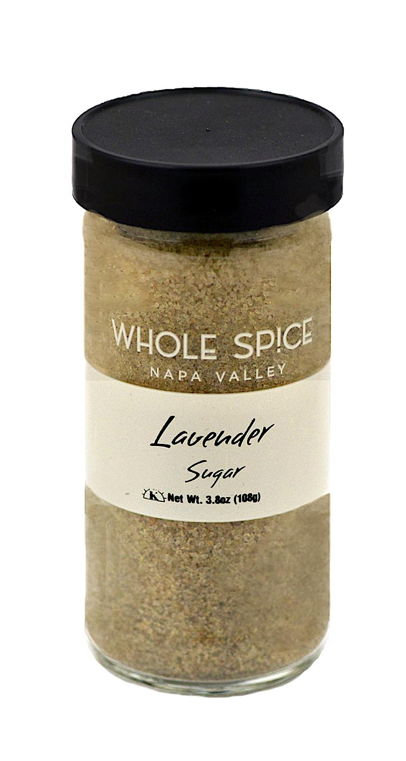Whole Spice Inc. Lavender Sugar adds floral sweetness, ideal for enhancing lavender cookies or refreshing lavender lemonade.