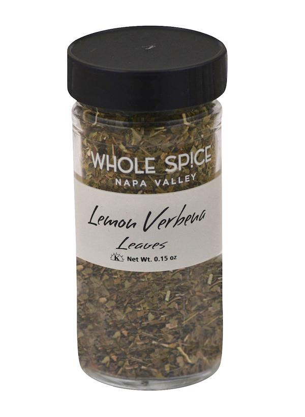 Whole Spice Inc. Lemon Verbena Leaves—dried leaves in a jar, known as a natural aid for indigestion.
