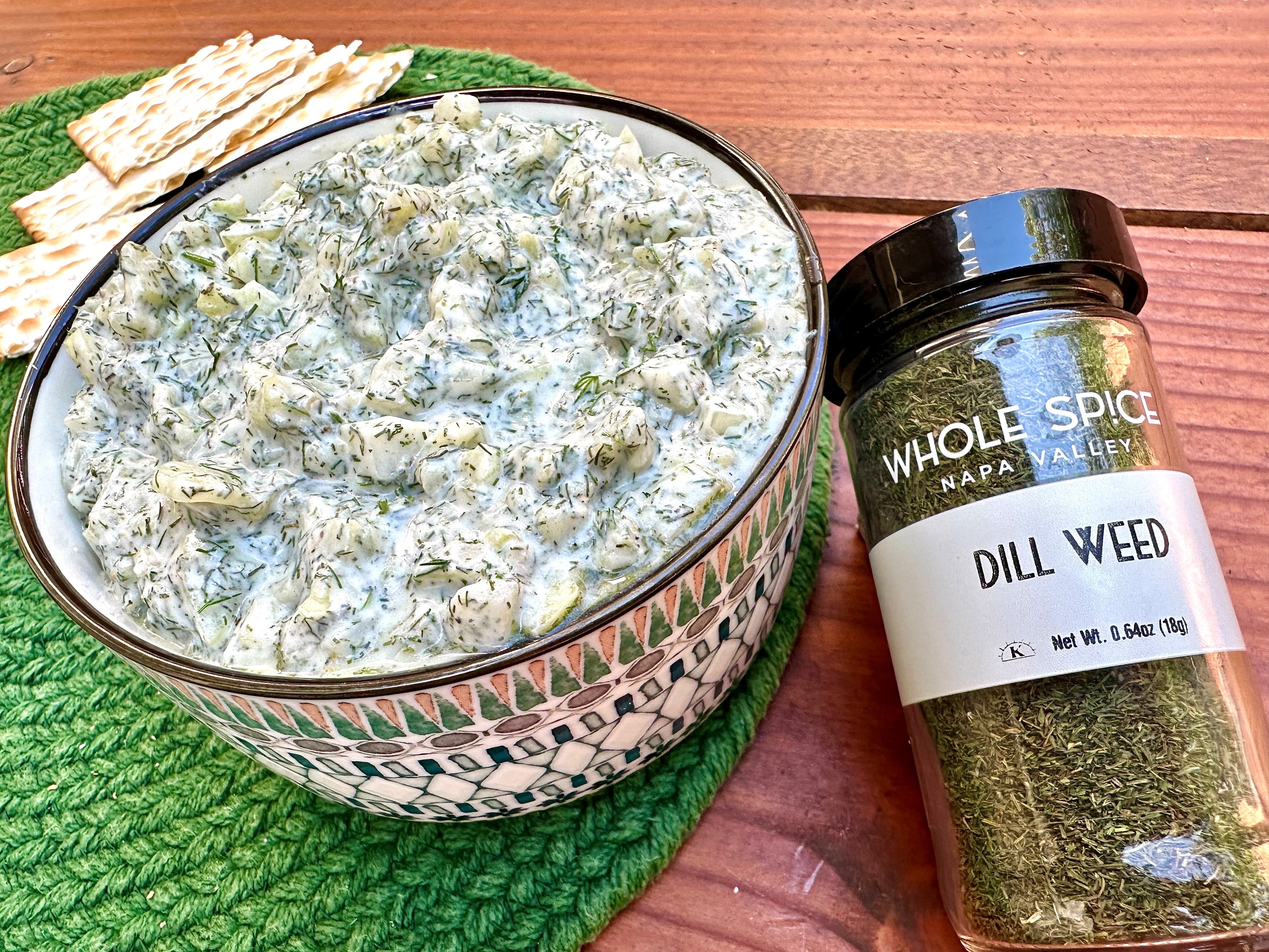 Greek-Style Cucumber and Yogurt Dip with Dill