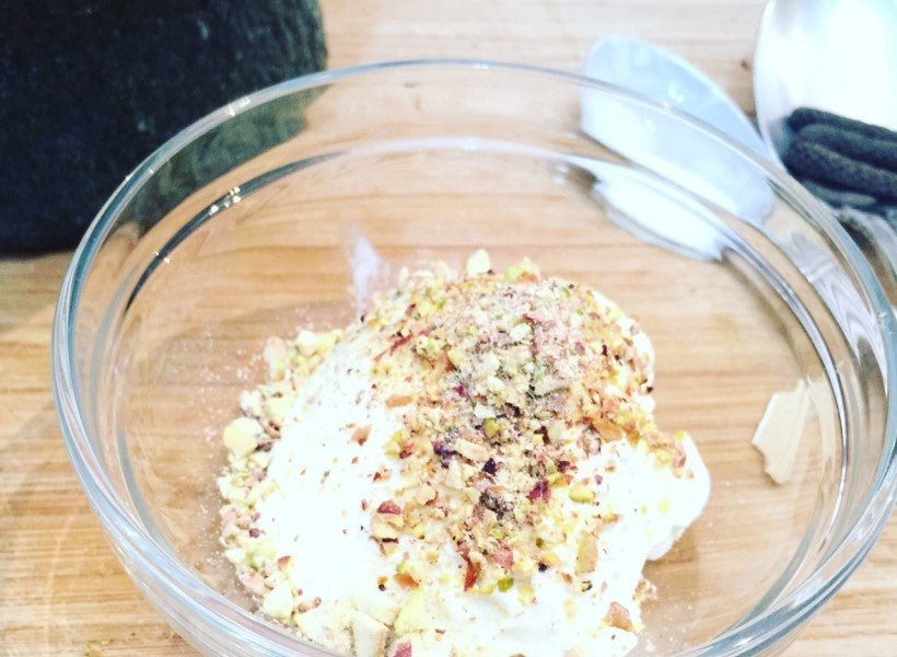 Pistachio-Pepper Ice Cream Topping