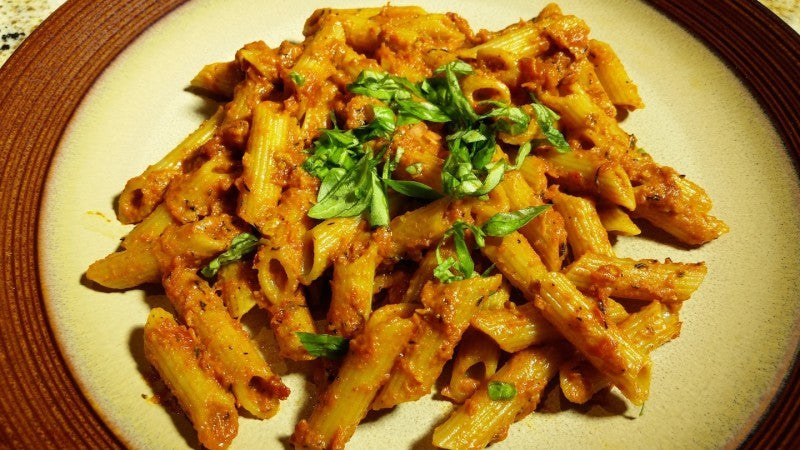 Roasted Bell Pepper Pasta Sauce (Vegan or Non-Vegan)