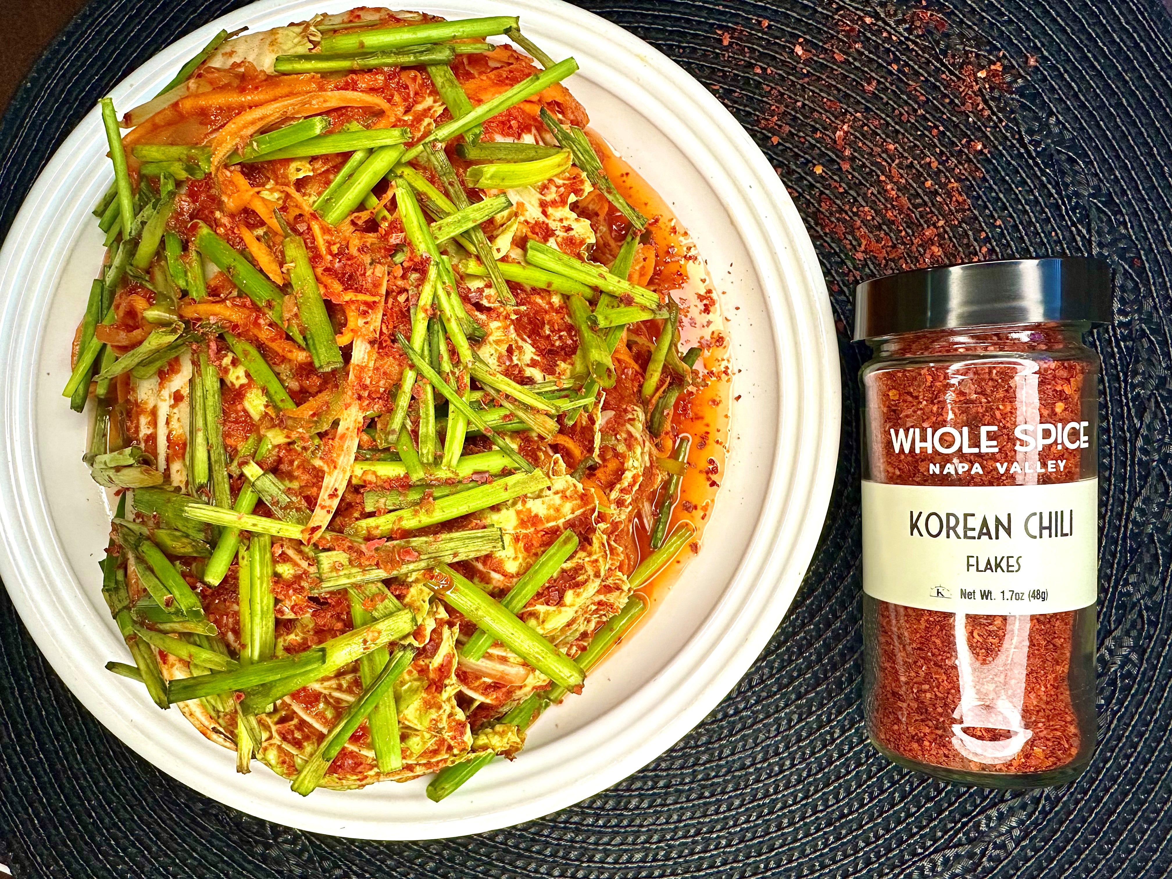 Spicy Korean-Style Pickled Cabbage with Homemade Chili Paste