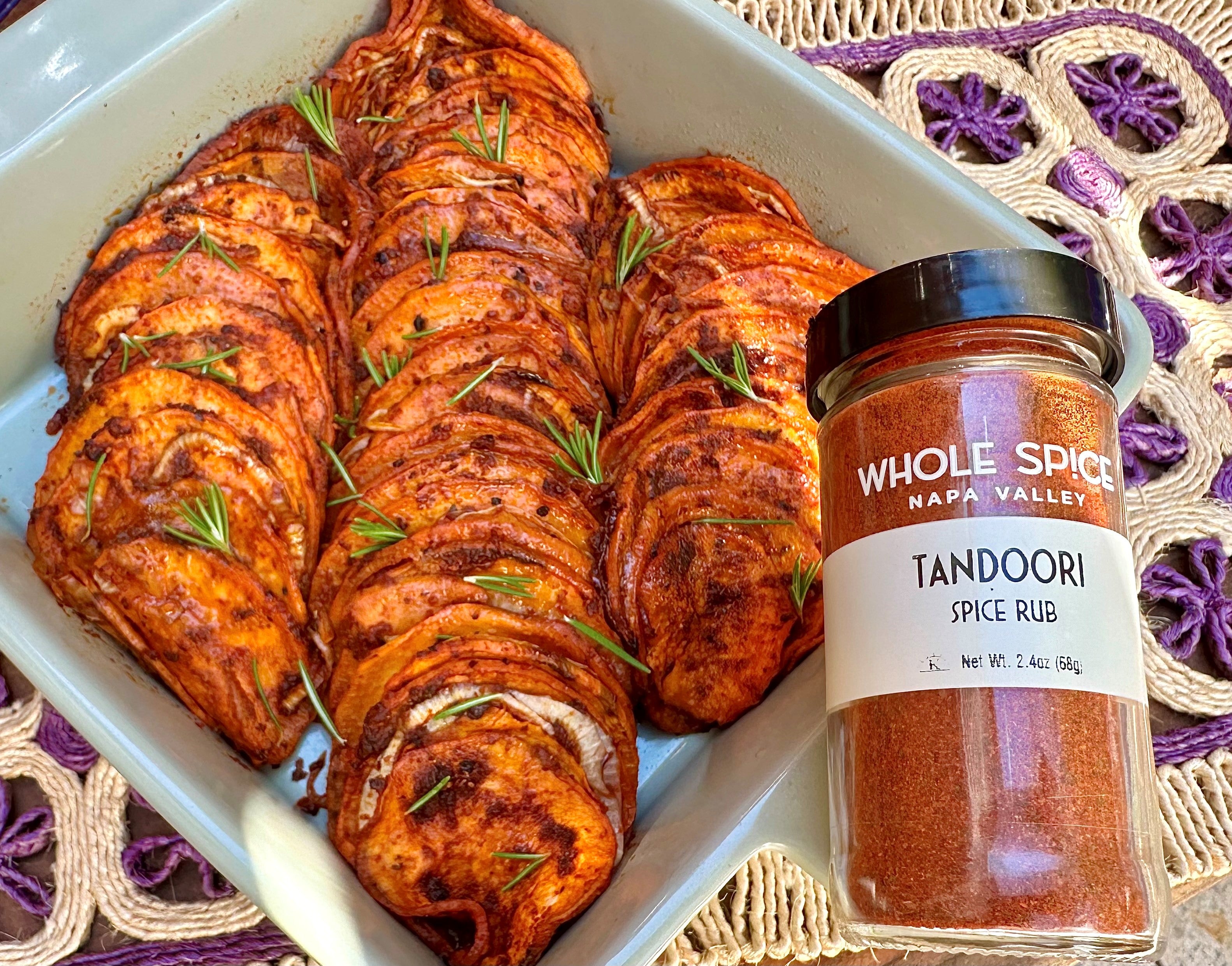 Tandoori Spiced Baked Yams