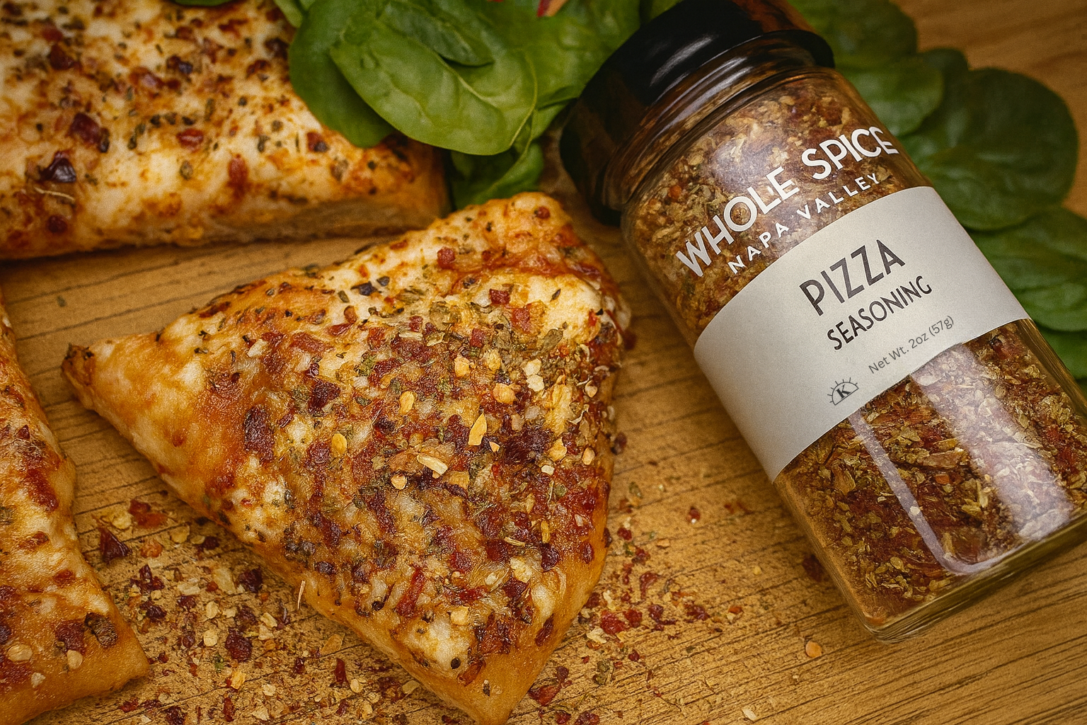 Grilled Whole-Wheat Pizza with Pizza Seasoning