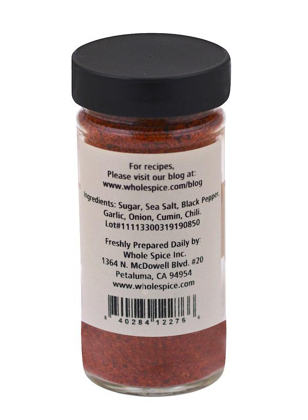 Whole Spice Inc. Rib Rub is a red spice blend perfect for barbecue flavor—ideal as a rib rub or for enhancing your favorite grilling dishes.